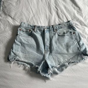Abercrombie Mom High Rise Jean Shorts